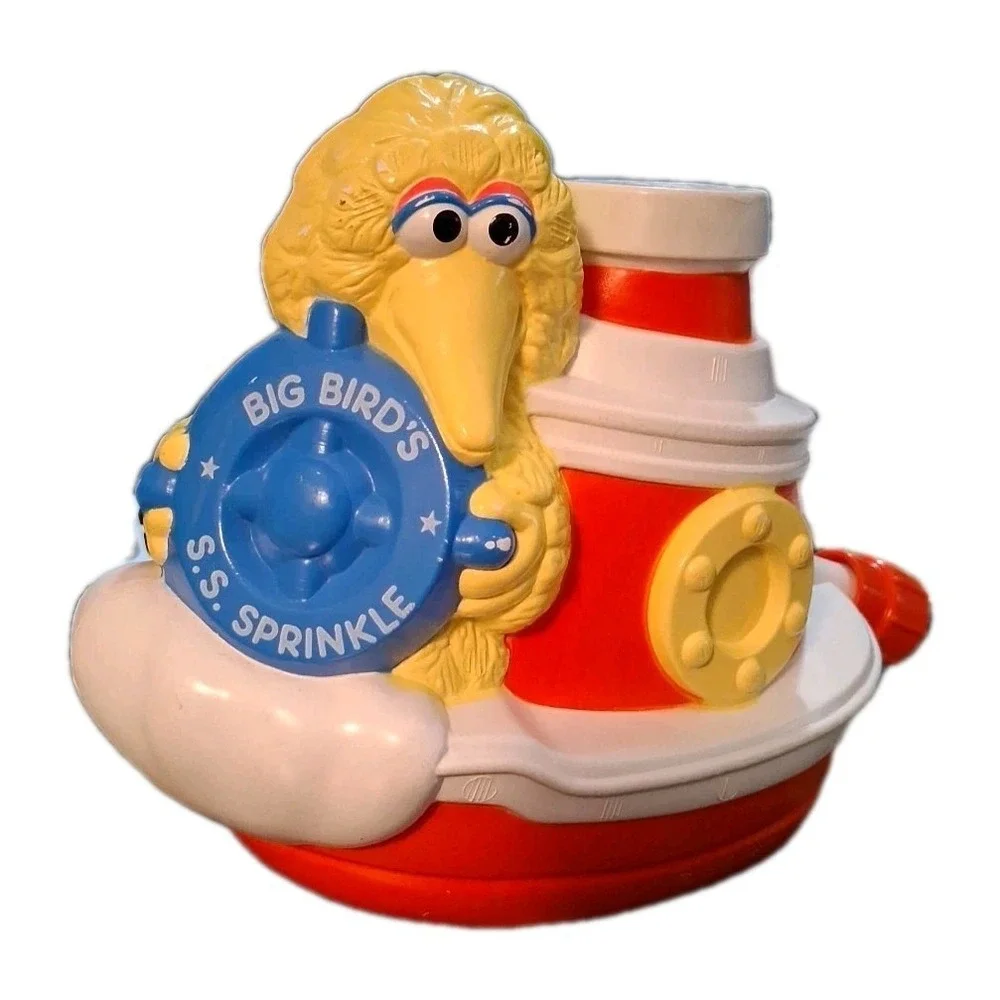 Vintage Hasbro 1983 Big Bird's S.S. Sprinkle Kids Water Sprinkler Muppets READ